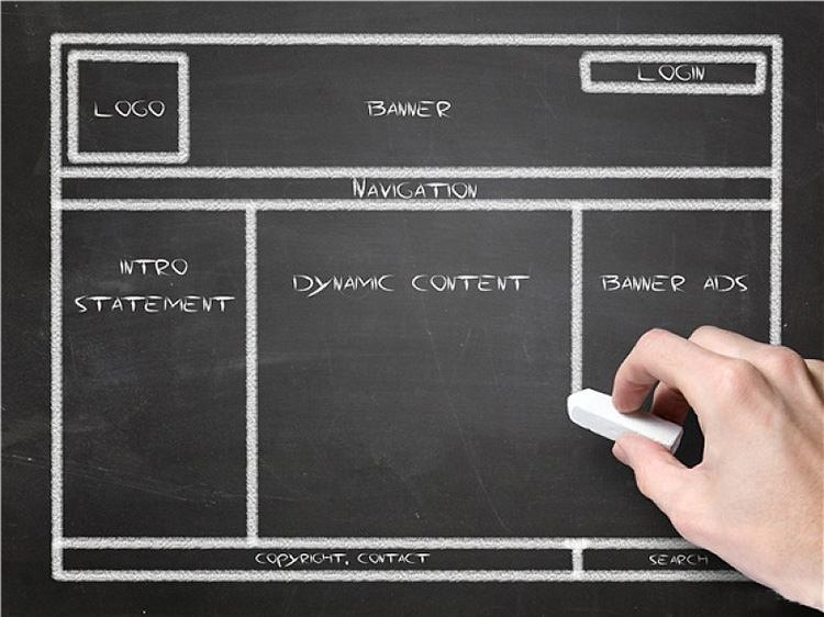 企業(yè)網(wǎng)站設(shè)計(jì)草圖效果